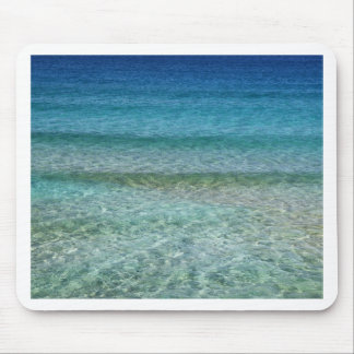 Shimmering Water Green and Blue Mouse Pad