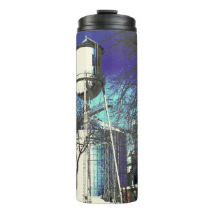 Shimmering Water Tower  Thermal Tumbler