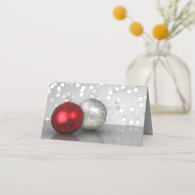 Shimmery Christmas Ornaments Gift Certificate (Front)