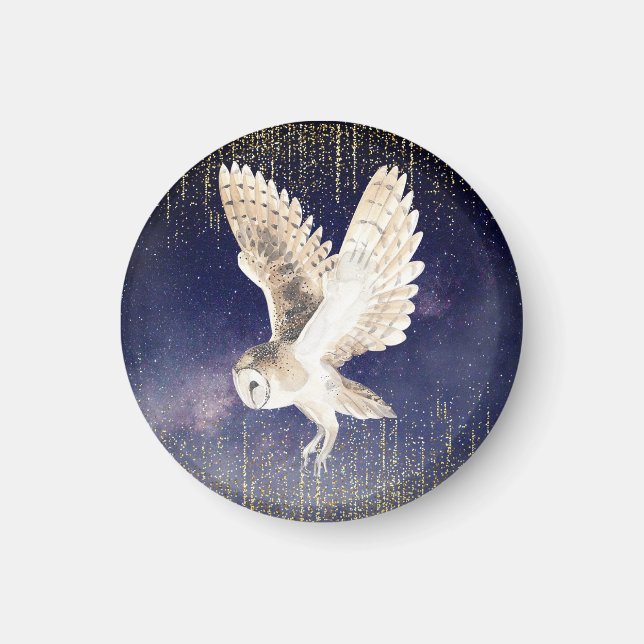Shimmery Owl  Magnet (Front)