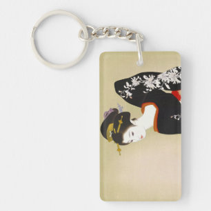 Shimura Tatsumi Two Subjects of Japanese Women Key Ring
