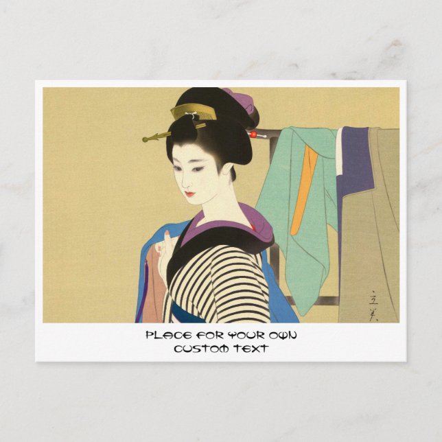 Shimura Tatsumi Two Subjects of Japanese Women Postcard (Front)