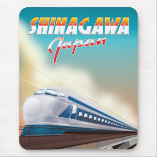 Shinagawa Japan travel poster. Mouse Pad