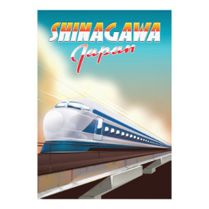 Shinagawa Japan travel poster. Photo Print