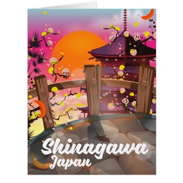 Shinagawa Japanese travel poster (Front)