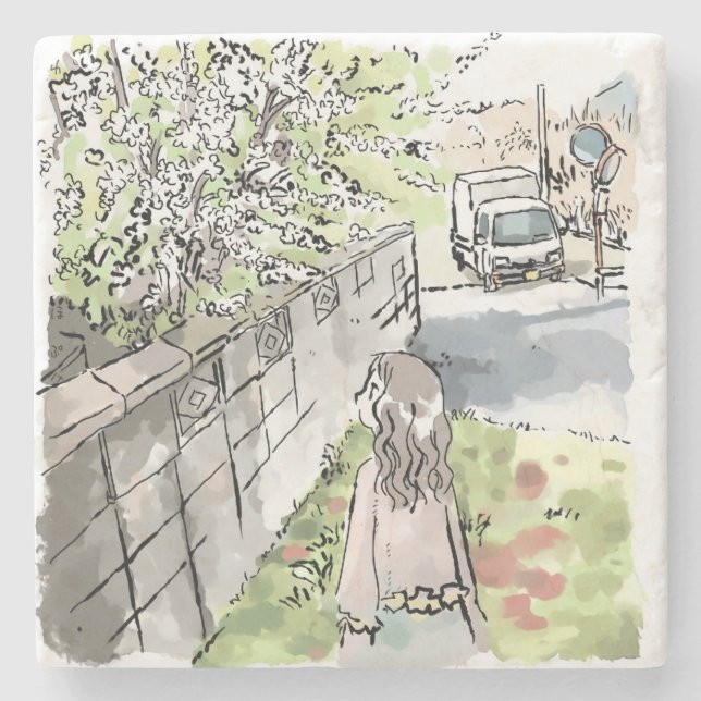 Shinaji Stone Coaster (Front)