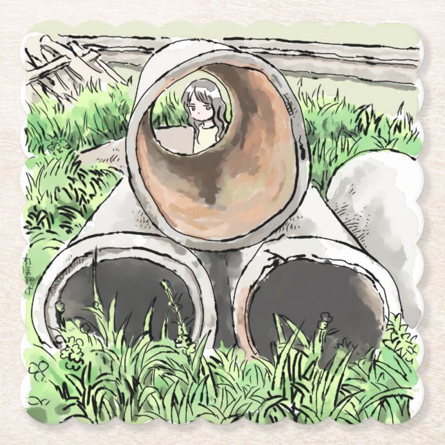 Shinayaji Paper Coaster (Front)