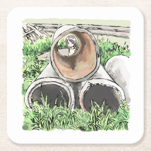 Shinayaji Square Paper Coaster