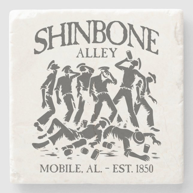 Shinbone Alley Stone Coaster (Front)