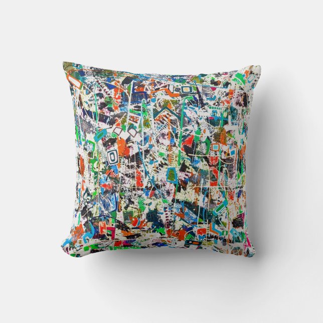 Shindig 6 16 x 16 Cotton Throw Pillow (Front)