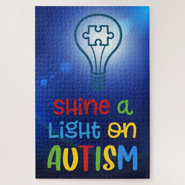 Shine a Light on Autism Jigsaw Puzzle (Vertical)