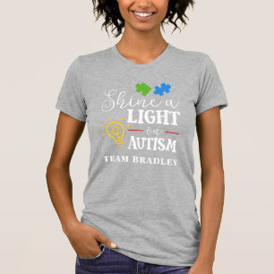 Shine A Light on Autism Matching Team T-Shirt