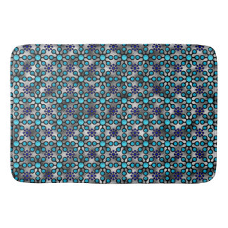 Shine Blossom Blues Bath Mat