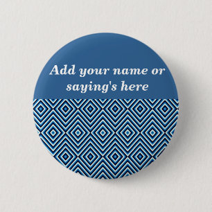 Shine,Blue_ 6 Cm Round Badge