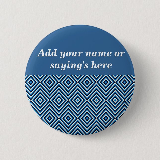 Shine,Blue_ 6 Cm Round Badge (Front)