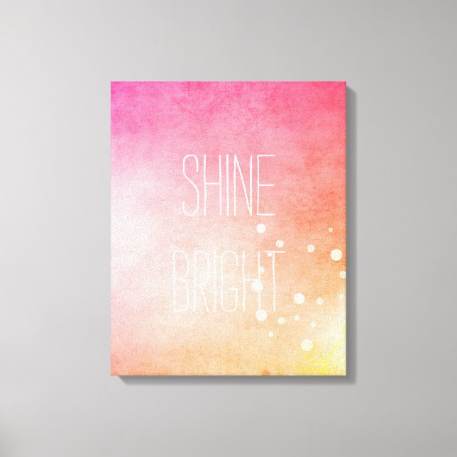 Shine Bright Canvas Print (Front)