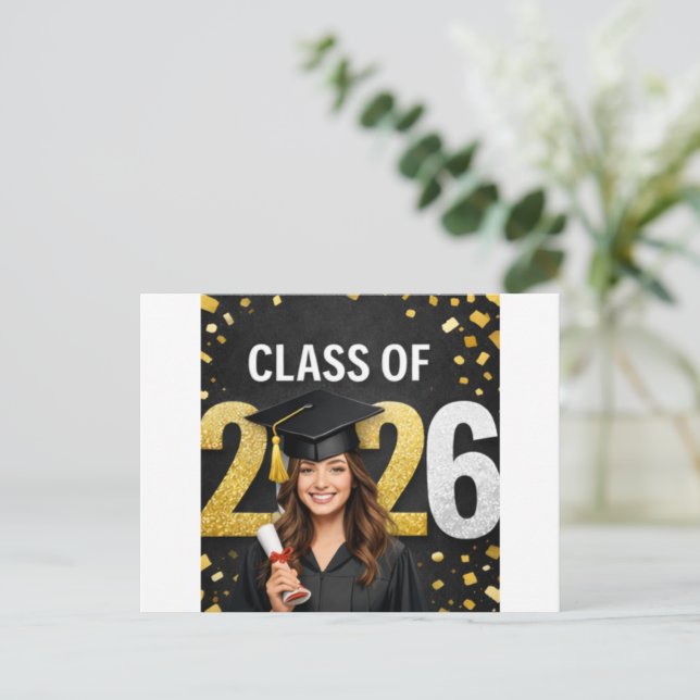 Shine Bright, Dream Big, and Step Into Your Future Holiday Postcard (Standing Front)