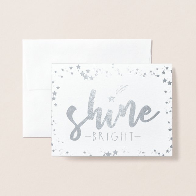 Shine Bright Foil Card (Front With Envelope)