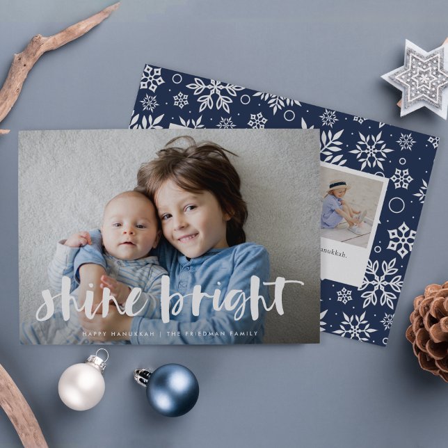 Shine Bright | Full Photo Hanukkah Card (Creator Uploaded)
