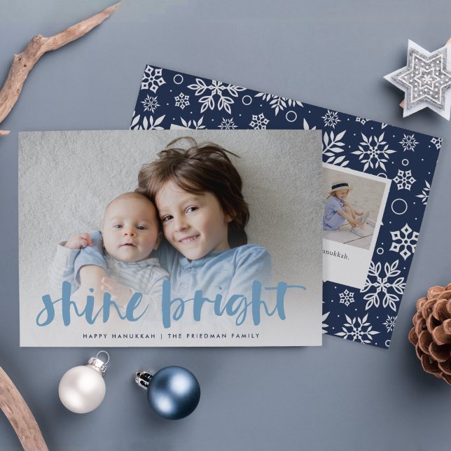 Shine Bright | Full Photo Hanukkah Card (Creator Uploaded)