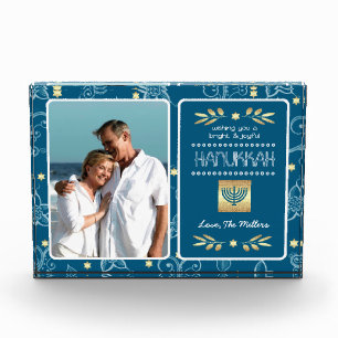 Shine & Bright Hanukkah Custom Photo Block