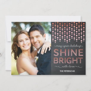Shine Bright Holiday Photo Cards - Red