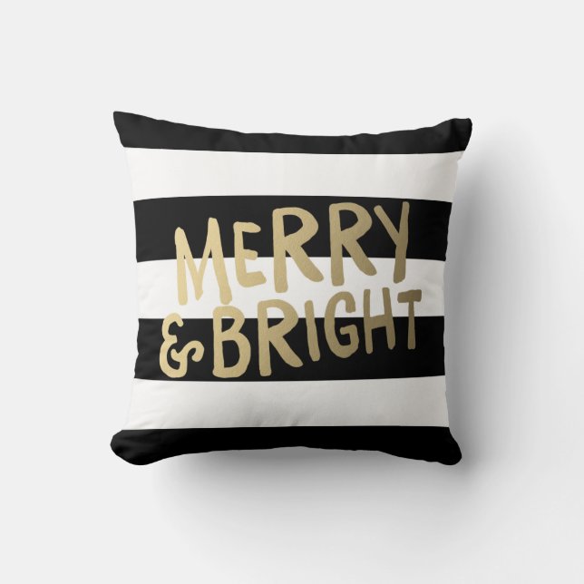 Shine Bright | Holiday Throw Pillow (Front)