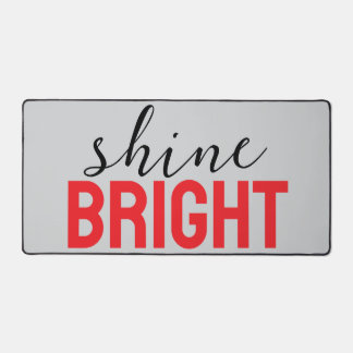 shine bright home office  desk mat