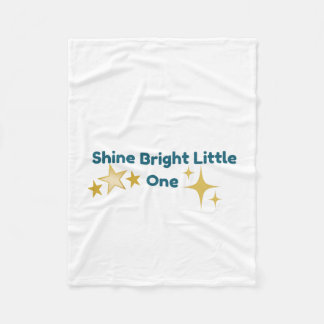 Shine Bright Little One Kids Throw Blanket