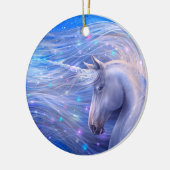 Shine Bright Magical Unicorn Ceramic Ornament (Left)