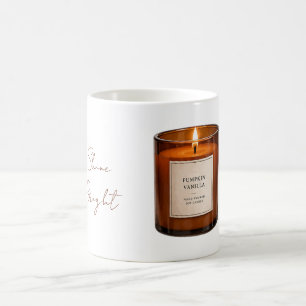 Shine Bright Pumpkin Vanilla Candle Coffee Mug