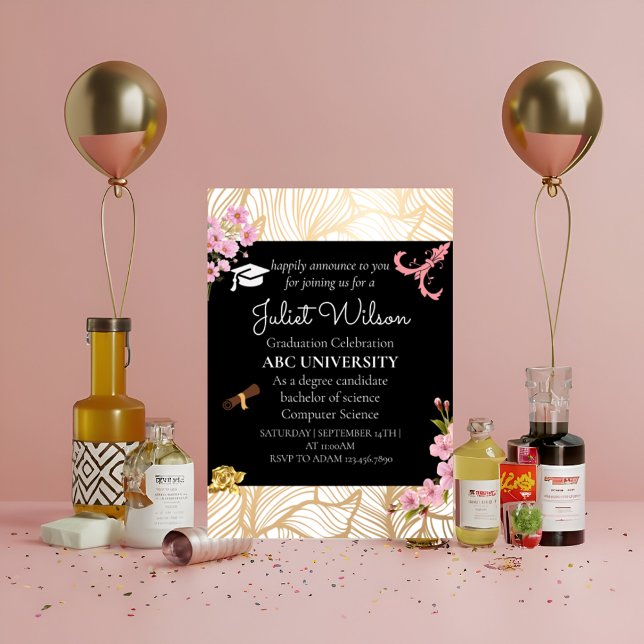 Shine college university graduation commencement invitation (Creator Uploaded)