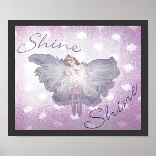 Shine, digital collage poster (Front)