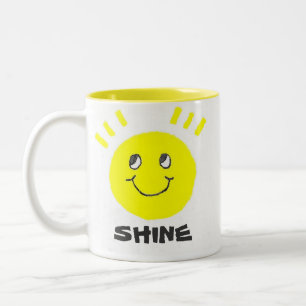 Shine Face Two-Tone Coffee Mug