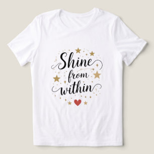 Shine From Within Celestial Self-Love Quote Tri-Blend Shirt
