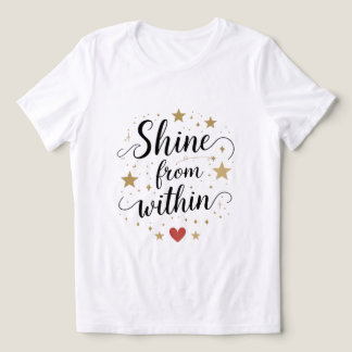 Shine From Within Celestial Self-Love Quote Tri-Blend Shirt