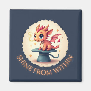 Shine From Within - Cute Dragon Magnet