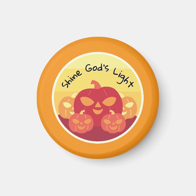 Shine God’s Light Halloween Magnet (Front)
