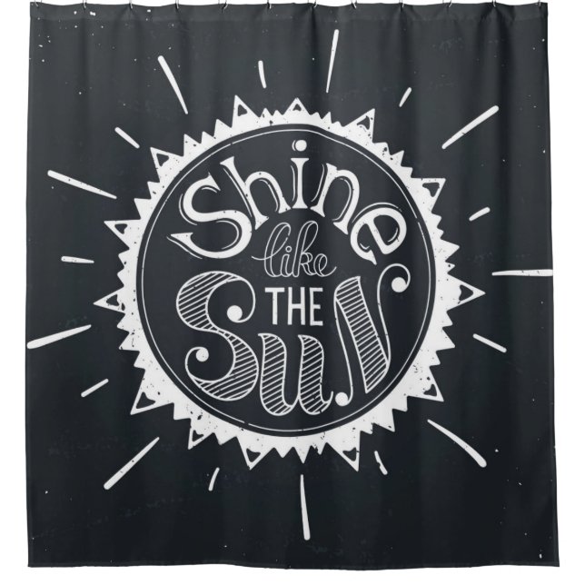 Shine Like The Sun Shower Curtain (Front)