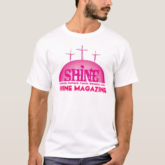 SHiNE MAGAZiNE vintage tee shirt / Black (Front)