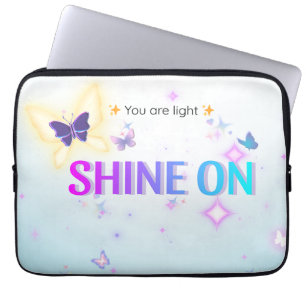 ✨ Shine On 13" Pastel Laptop Case – You Are Light