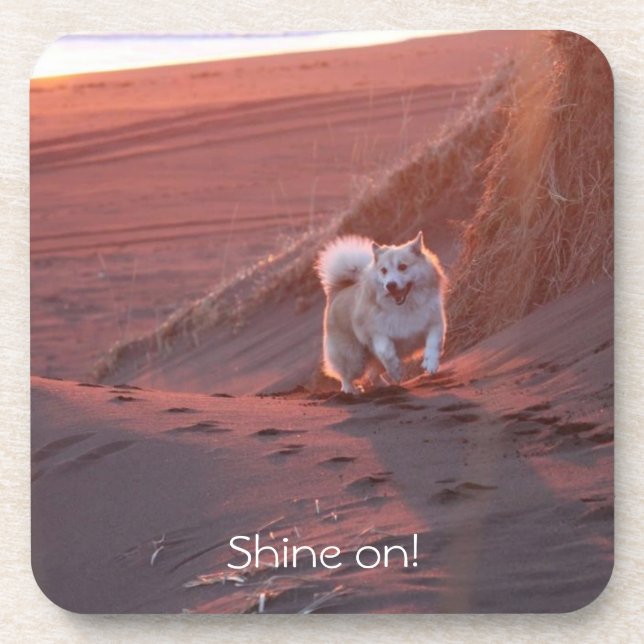 Shine on, coaster set, customisable (Front)
