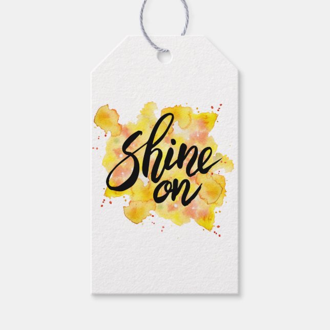 Shine On Graffiti Art Gift Tags (Front)