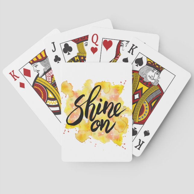 Shine On Graffiti Art Playing Cards (Back)