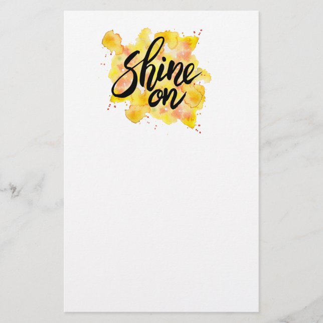Shine On Graffiti Art Stationery (Front)