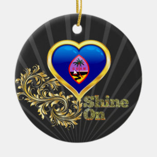 Shine On Guam Ceramic Tree Decoration