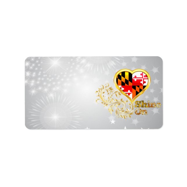 Shine On Maryland Label (Front)