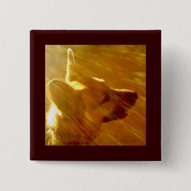 Shine On Me German Shepherd #2 15 Cm Square Badge (Front)