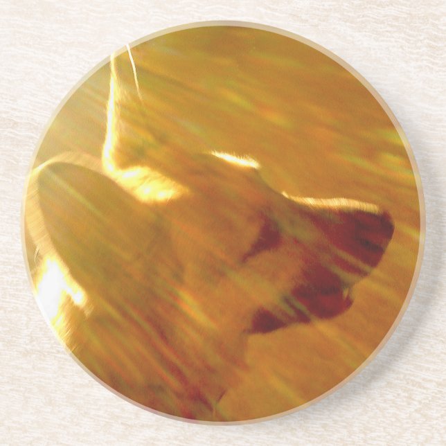 Shine On Me German Shepherd #2 Coaster (Front)