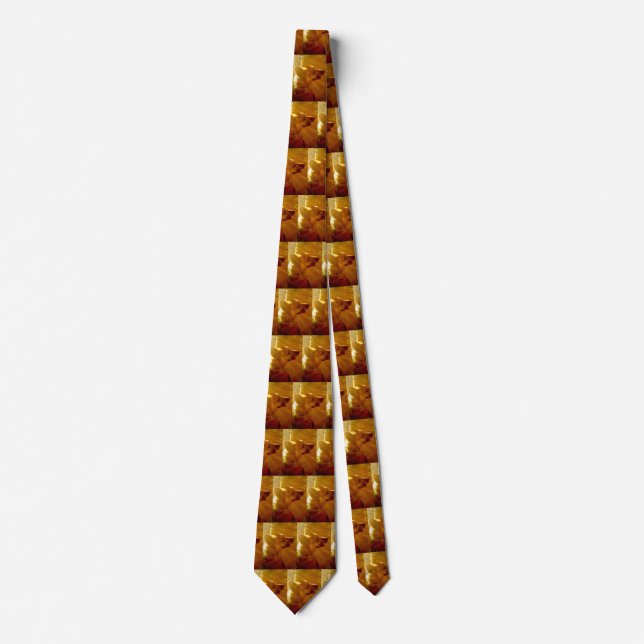 Shine On Me German Shepherd Black & Tan Pattern Tie (Front)